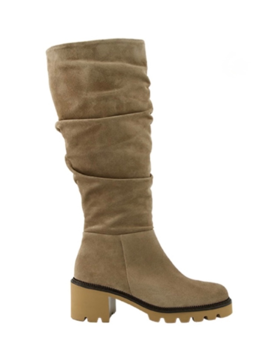 Tan Brown leather Boots. Never Worn, in Box.